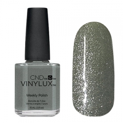 CND Vinylux №186 Wild Moss - Лак для ногтей 15 мл гранитно-зеленого цвета с золотыми микроблестками.