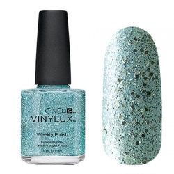 CND Vinylux №204 Glacial Mist - Лак для ногтей 15 мл бирюзовый оттенок с блестками.