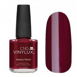 CND Vinylux №222 Oxblood - Лак для ногтей 15 мл темно-вишневый оттенок, плотный.