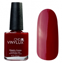 CND Vinylux №111 Decadence - Лак для ногтей 15 мл красное бордо эмалевый, плотный.