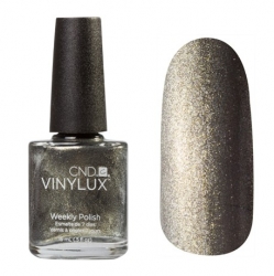 CND Vinylux №149 Steel Gaze - Лак для ногтей 15 мл золотисто-серый металлик.