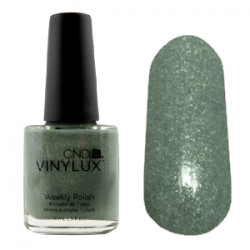CND Vinylux №186 Wild Moss  - Лак для ногтей 15 мл Графитный с микроблеском (пастельный зеленый)