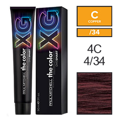 Paul Mitchell The Color XG - Перманентная крем-краска 4C 4/34 90 мл