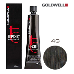 Goldwell Topchic 4G - Стойкая краска для волос - Cредний коричневый золотистый 60 мл.