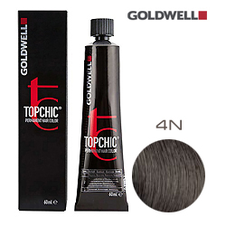 Goldwell Topchic 4N - Стойкая краска для волос - Средне-коричневый 60 мл.