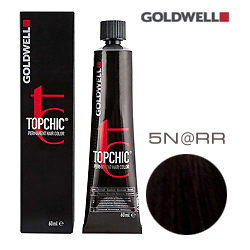 Goldwell Topchic 5N@RR - Стойкая краска для волос Cветло-коричневый с интенсивно-медным сиянием 60 мл