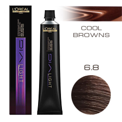 L'Oreal Professionnel Dialight - Краска для волос Диалайт 6.8 Темный блондин мокко 50 мл