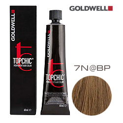 Goldwell Topchic 7N@BP - Стойкая краска для волос Cредний блонд с бежево-перламутровым сиянием 60 мл