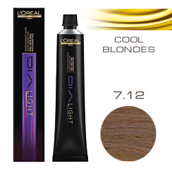 L'Oreal Professionnel Dialight - Краска для волос Диалайт 7.12 Блондин пепельно-перламутровый 50 мл