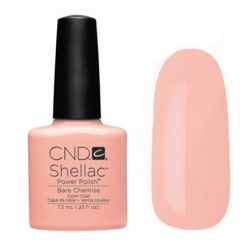 CND Shellac Bare Chemise - Гель-лак для ногтей 7,3 мл персиково-бежевый, полупрозрачный.