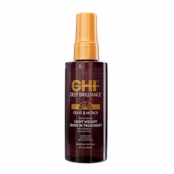 CHI Deep Brilliance Olive&Monoi Optimum Shine Serum - Несмываемая сыворотка для сияния волос 89 мл 