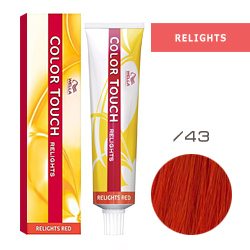 Wella Color Touch Relights Red - Оттеночная краска для светлых волос /43 Красная комета 60 мл