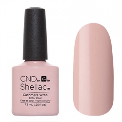 CND Shellac Cashmere Wrap - Гель-лак для ногтей 7,3 мл светло-бежевый с легкой розовинкой, эмалевый