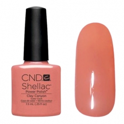 CND Shellac Clay Canyon - Гель-лак для ногтей 7,3 мл бежевая глина, эмаль.