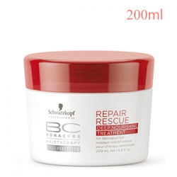 Schwarzkopf Professional Bonacure Repair Rescue Treatment Deep Nourishing - Питающая Маска Спасительное Восстановление  200 мл