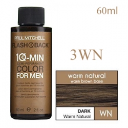 Paul Mitchell Flash Back 3WN Dark Warm Natural - Краска-камуфляж седины для мужчин 60 мл