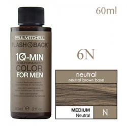 Paul Mitchell Flash Back 6N Medium Neutral - Краска-камуфляж седины для мужчин 60 мл