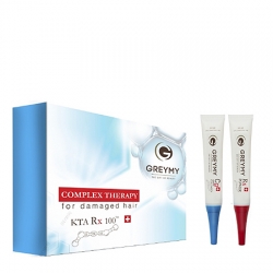 Greymy Ampoules Rx100 KTA + Hydrocollagen - Ампулы Rx100 концентрат кератина + гидроколлагена 3*20+3*20 