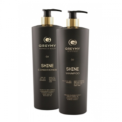 Greymy Shine Shampoo, Shine Conditioner - Комплект ухода (шампунь для блеска, кондиционер для блеска) 2*800 мл 