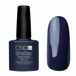 CND Shellac Гель-лак для ногтей Indigo Frock 7,3 мл темный синий с серым оттенком.