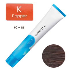 LEBEL Materia µ Layfer K6 - Тонирующая краска лайфер, Тёмный блондин медный 80гр