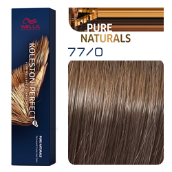 Wella Koleston Perfect ME+ Pure Naturals - Крем-краска для волос 77/0 Блонд интенсивный 60 мл