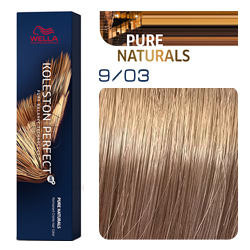 Wella Koleston Perfect ME+ Pure Naturals - Крем-краска для волос 9/03 Лен 60 мл