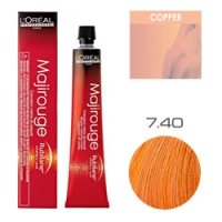 L'Oreal Professionnel Majirouge - Краска для волос Мажируж Рубилайн 7.40 Блондин интенсивный медный 50 мл