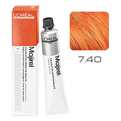 L'Oreal Professionnel Majirouge - Краска для волос Мажируж Рубилайн 7.40 Блондин интенсивный медный 50 мл