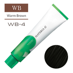 LEBEL Краска для волос Materia G Тон WB4 - Шатен теплый 120 гр.