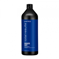 Matrix Brass Off - Шампунь для нейтрализации желтизны у блондинок 5-8 уровней тона 1000 мл