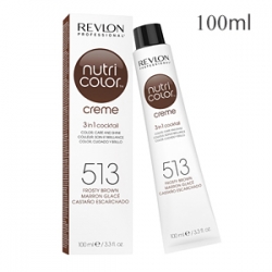 Revlon Professional Nutri Color Creme 513 Frosty Brown - Крем-краска тон Глубокий ореховый 100 мл