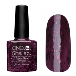 CND Shellac Poison Plum	- Гель-лак для ногтей 7,3 мл насыщенный темно-сливовый оттенок