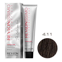 Revlon Professional Revlonissimo Colorsmetique Color & Care - Крем-гель 4.11 Коричневый гипер пепельный 60 мл