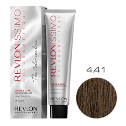 Revlon Professional Revlonissimo Colorsmetique Color & Care - Крем-гель 4.41 Коричневый медно-пепельный 60 мл