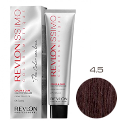 Revlon Professional Revlonissimo Colorsmetique Color & Care - Крем-гель 4.5 Коричневый махагон 60 мл