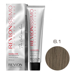 Revlon Professional Revlonissimo Colorsmetique Color & Care - Крем-гель 6.1 Темный блондин пепельный 60 мл