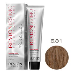 Revlon Professional Revlonissimo Colorsmetique Color & Care - Крем-гель 6.31 Темный блондин золотисто-пепельный 60 мл