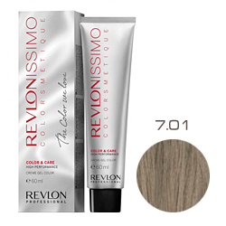 Revlon Professional Revlonissimo Colorsmetique Color & Care - Крем-гель 7.01 Блондин пепельный 60 мл