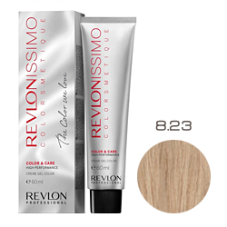 Revlon Professional Revlonissimo Colorsmetique Color & Care - Крем-гель 8.23 Светлый блондин переливающийся золотистый 60 мл