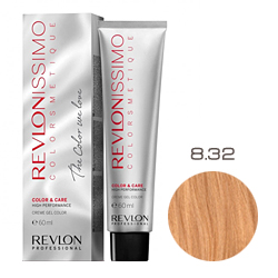 Revlon Professional Revlonissimo Colorsmetique Color & Care - Крем-гель 8.32 Светлый блондин золотисто-переливающийся 60 мл