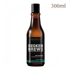Redken Brews Mint Shampoo - Тонизирующий шампунь для волос 300 мл