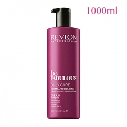Revlon Professional Be Fabulous Daily Care Normal Thick Hair C.R.E.A.M. Shampoo - Очищающий шампунь для нормальных и густых волос 1000 мл 