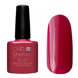 CND Shellac Ripe Guava - Гель-лак для ногтей 7,3 мл глянцевый бордовый, без перламутра и блесток