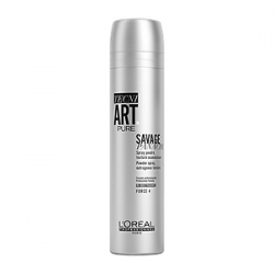 L'Oreal Professionnel Tecni. Art Savage Panache Pure - Сухой спрей с пудровой основой для невероятного объема (фикс.4) 250 мл 