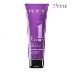 Revlon Professional Be Fabulous Hair Recovery In Salon Step 1 Open Cuticle Shampoo - Профессиональный шампунь открывающий кутикулу для сухих и поврежденных волос 250 мл