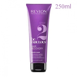 Revlon Professional Be Fabulous Hair Recovery In Salon Step 2 Keratin Mask - Профессиональная маска для сухих и поврежденных волос с кератином 250 мл