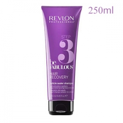 Revlon Professional Be Fabulous Hair Recovery In Salon Step 3 Cuticle Sealer Shampoo - Профессиональный шампунь запечатывающий кутикулу для сухих и поврежденных волос 250 мл