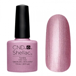 CND Shellac Tundra - Гель-лак для ногтей 7,3 мл плотный темно-розовый оттенок с перламутром