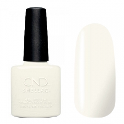 CND Shellac White Wedding - Гель-лак для ногтей 7,3 мл белый, без перламутра и блесток, плотный 